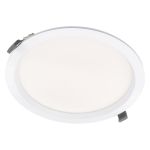 Ledvance Downlight LED Comfort Opale Aluminium Bianca 42W 5000lm 100D - 930 Luce Calda -  |Ritaglio 250mm - IP44 - Miglior Resa Cromatica