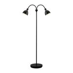 Nordlux Ray Lampada da terra Metallo Nero | Adatto per 2x E14