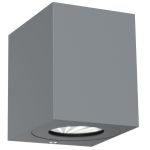 Nordlux Canto Kubi 2 Luce Da Parete Aluminium Grigio Up & Down - 10.6W 500lm - 830 Luce Calda -  | IP44