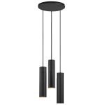 Nordlux Tilo Luce Pendente Metallo Nero | Adatto per 3x GU10
