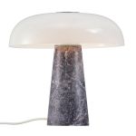 DFTP by Nordlux Glossy Lampada Da Tavolo Marmo e Vetro Grigio | 320mm - Adatto per E27