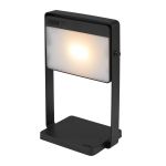 Nordlux Saulio Lampada Da Tavolo Aluminium Nero 3.5W 200lm - 830 Luce Calda -  | IP44 - A 3 Livelli Dimmerabile - Solar