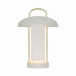 Nordlux Mirano Lampada Da Tavolo Metallo e Vetro Beige 3W 150lm - 830 Luce Calda -  | A 3 Livelli Dimmerabile