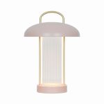 Nordlux Mirano Lampada Da Tavolo Metallo e Vetro Rosa 3W 150lm - 830 Luce Calda -  | A 3 Livelli Dimmerabile