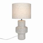 Nordlux Dugan Lampada Da Tavolo Ceramic e Tessuto Beige | Adatto per E14