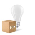 Confezione Multipack 10x Ledvance Classic LED E27 Pera Filamento Ghiaccio 17W 2452lm - 827 Bianco Molto Caldo | Sostitutiva 150W