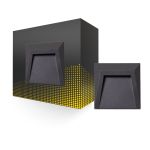 Luce Da Parete Clover PC Antracite 1.5W 100lm - 840 Bianco Freddo 