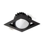 Philips Faretti LED Greenspace Accent Gridlight Aluminium Nero 31W 4000lm 120D - 830 Luce Calda -  | 154mm - IP20 - Interact Dimmerabile