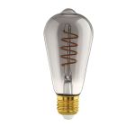 Eglo Connect.Z Smart LED Edison E27 Filamento Smokey 4W 150lm - 820 Bianco Molto Caldo | Dimmerabile - Sostitutiva 15W