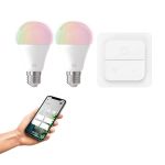 Eglo Connect.Z Smart LED Pera E27 Ghiaccio 18W 806lm - 827-865 Regolabile Bianca + RGB | Dimmerabile - Sostitutiva 60W