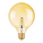 Osram Vintage 1906 LED E27 Globe Filamento Oro 125mm 6.5W 650lm - 824 Bianco Molto Caldo | Dimmerabile - Sostitutiva 50W