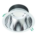 Philips Downlight LED Coreline DN142B Aluminium Bianca 10.7W 1200lm 60D - 840 Bianco Freddo | Ritaglio 155mm - IP20 - UGR<19 - Dimmerabile