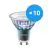 Confezione Multipack 10x Philips MASTER LEDspot ExpertColor GU10 PAR16 5.5W 375lm 36D - 930 Luce Calda | Miglior resa cromatica - Dimmerabile - Sostitutiva 50W