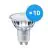 Confezione Multipack 10x Philips MASTER Value LEDspot GU10 PAR16 3.7W 270lm 60D - 930 Luce Calda | Miglior resa cromatica - Sostitutiva 35W