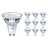 Confezione Multipack 10x Philips Corepro LEDspot GU10 PAR16 4.9W 460lm 36D - 830 Luce Calda | Sostitutiva 65W