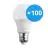 Confezione Multipack 100x Noxion Pro LED E27 Pera Ghiaccio 9W 806lm - 822-827 Dim To Warm | Dimmerabile - Sostitutiva 60W