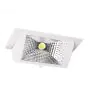 Downlight LED Paretewasher Paretey Medio Bianca 27W 3700lm 78x100D - 830 Luce Calda - 238x145mm