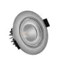 Noxion Faretti LED Droplet Inclinabile Aluminium 6W 400lm 36D - 927 Bianco Molto Caldo | Ritaglio 85mm - IP44 - Miglior resa cromatica - Dimmerabile