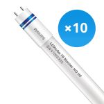 Confezione Multipack 10x Philips Tubo LED T8 MASTER (HF) High Output 8W 1000lm - 830 Luce Calda | 60cm - Dimmerabile - Sostitutiva 18W