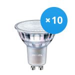 Confezione Multipack 10x Philips MASTER Value LEDspot GU10 PAR16 3.7W 285lm 36D - 940 Bianco Freddo | Miglior resa cromatica - Dimmerabile - Sostitutiva 35W