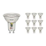 Confezione Multipack 10x Noxion Faretti LED GU10 PAR16 4.8W 450lm 36D - 827 Bianco Molto Caldo | Sostitutiva 50W