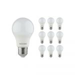 Confezione Multipack 10x Noxion Lucent Classic LED E27 Pera Ghiaccio 8W 806lm - 840 Bianco Freddo | Sostitutiva 60W