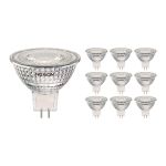 Confezione Multipack 10x Noxion Faretti LED GU5.3 MR16 4.4W 345lm 36D - 840 Bianco Freddo | Dimmerabile - Sostitutiva 35W