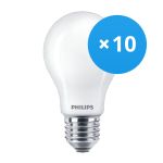 Confezione Multipack 10x Philips MASTER Value LEDbulb E27 Pera Ghiaccio 11.2W 1521lm - 927 Bianco Molto Caldo | Miglior resa cromatica - Dimmerabile - Sostitua 100W