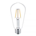 Philips Corepro LEDbulb E27 Edison Filamento Chiara 4W 470lm - 827 Bianco Molto Caldo | Sostitutiva 40W