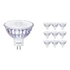 Confezione Multipack 10x Philips Master Value LEDspot GU5.3 MR16 7.5W 660lm 36D - 940 Bianco Freddo | Miglior resa cromatica - Dimmerabile - Sostitutiva 50W