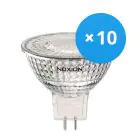 Confezione Multipack 10x Noxion Faretti LED GU5.3 MR16 4.4W 345lm 60D - 830 Luce Calda | Dimmerabile - Sostitutiva 35W