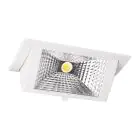 Downlight LED WallWasher Wally Medio 26W 3000K 3700lm Grigio | Luce Calda