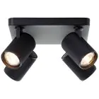 Brilliant Marty Luce da soffitto Aluminium Sabbioso Nero 20W 1400lm - 830 Luce Calda -  | Incl. 4x GU10