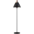 DFTP by Nordlux Strap Lampada da terra Metallo e Leather Nero | Adatto per E27