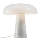 DFTP by Nordlux Glossy Lampada Da Tavolo Marmo e Vetro Bianca | 320mm - Adatto per E27
