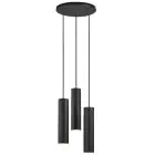 Nordlux Tilo Luce Pendente Metallo Nero | Adatto per 3x GU10