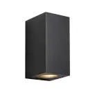 Nordlux Canto Maxi Kubi 2 Luce Da Parete Aluminium e Vetro Nero Up & Down | IP44 - Adatto per 2x GU10