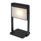 Nordlux Saulio Lampada Da Tavolo Aluminium Nero 3.5W 200lm - 830 Luce Calda -  | IP44 - A 3 Livelli Dimmerabile - Solar
