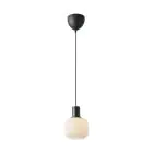 Nordlux Milford Mini Nero Luce Pendente Vetro Nero | Adatto per 1x E27