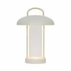 Nordlux Mirano Lampada Da Tavolo Metallo e Vetro Beige 3W 150lm - 830 Luce Calda -  | A 3 Livelli Dimmerabile