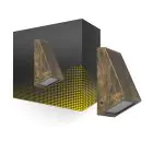 Luce Da Parete Rusafa Metallo Grigio | Adatto per 1x GU10 