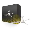 Ventilatore Da Soffitto Silent Minimal ABS Metallo Bianca | senza Luce