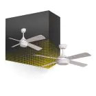 Ventilatore Da Soffitto Silent Navy Metallo Bianca | senza Luce