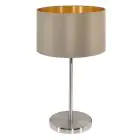 Eglo Lampada Da Tavolo Maserlo Acciaio Nichel Satinato | Adatto per E27