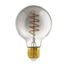Eglo Connect.Z Smart LED Globe E27 Filamento Smokey 4W 150lm - 820 Bianco Molto Caldo | Dimmerabile - Sostitutiva 15W