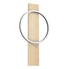 Eglo Luce Da Parete Boyal Legna Nero, Marrone 12W 1700lm - 830 Luce Calda - 