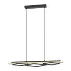 Eglo Luce Pendente Boyal Legna Nero, Marrone 42W 3500lm - 830 Luce Calda -  | Dimmerabile