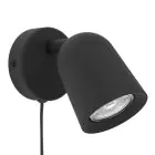 Eglo Luce Da Parete Camaldoli Acciaio Nero | Adatto per GU10